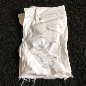 american eagle ripped shorts